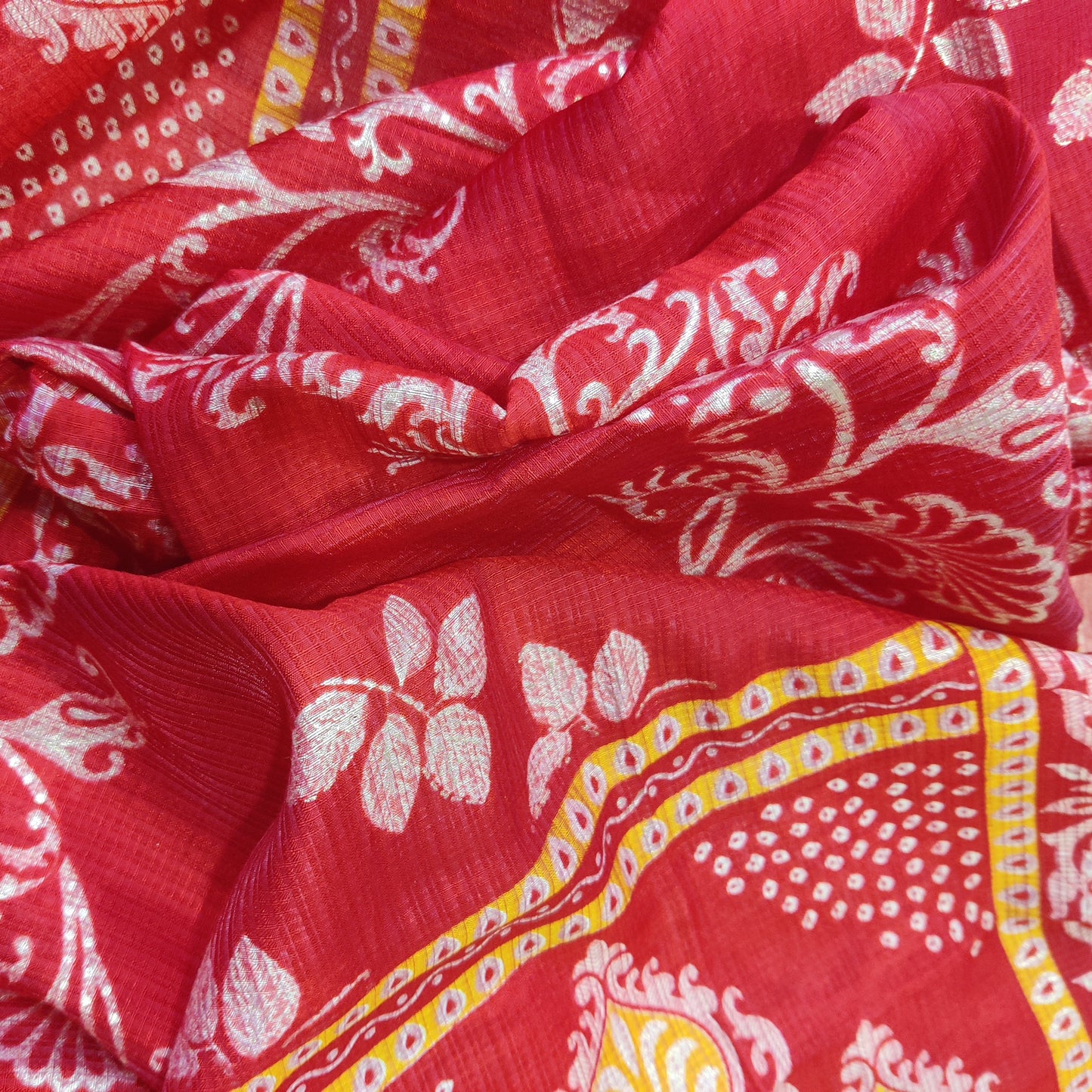 Red Lady - Pure Vertigan Suit Set with Kotadoriya Dupatta