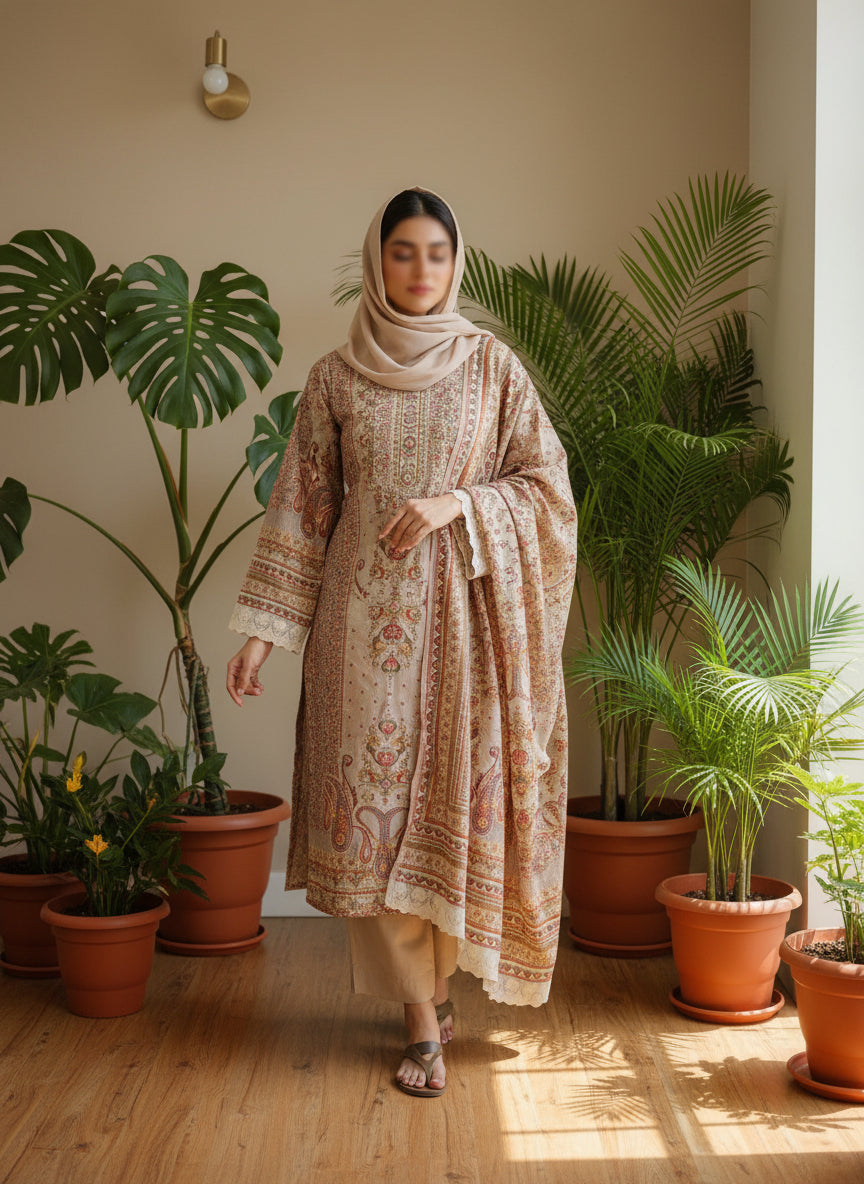 Nura Blossom Heritage Suit Set