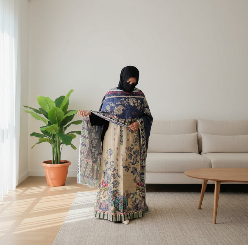 Pakistani Unstitched Lawn suit- 08
