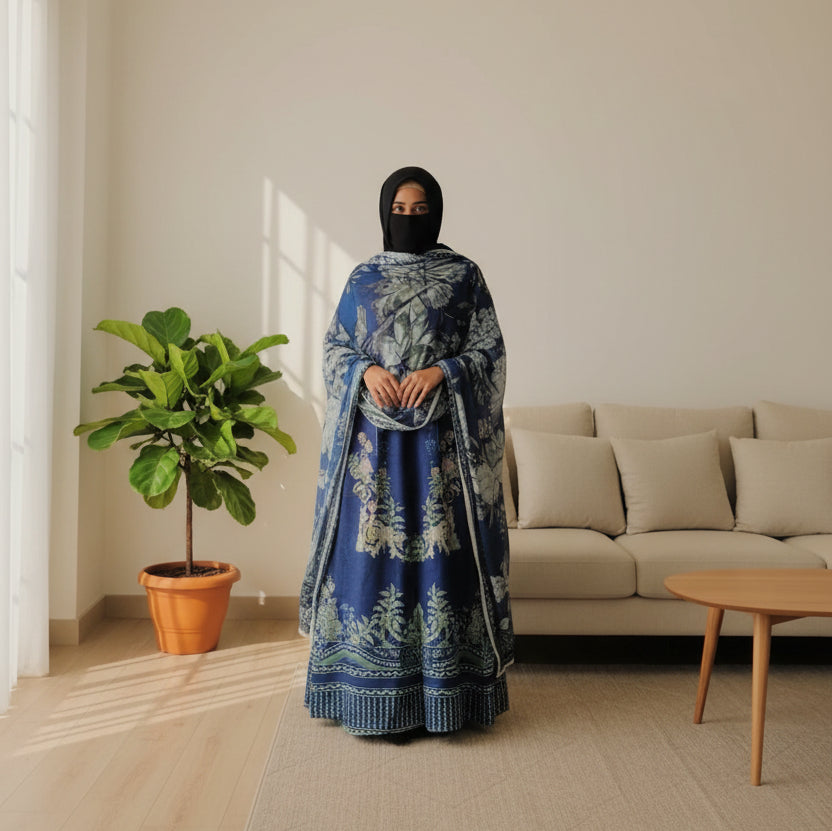 Pakistani Unstitched Lawn suit- 09