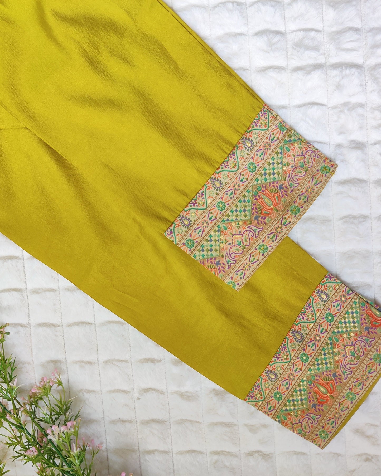 The High Class Fit-  Green Premium Silk Suit Set