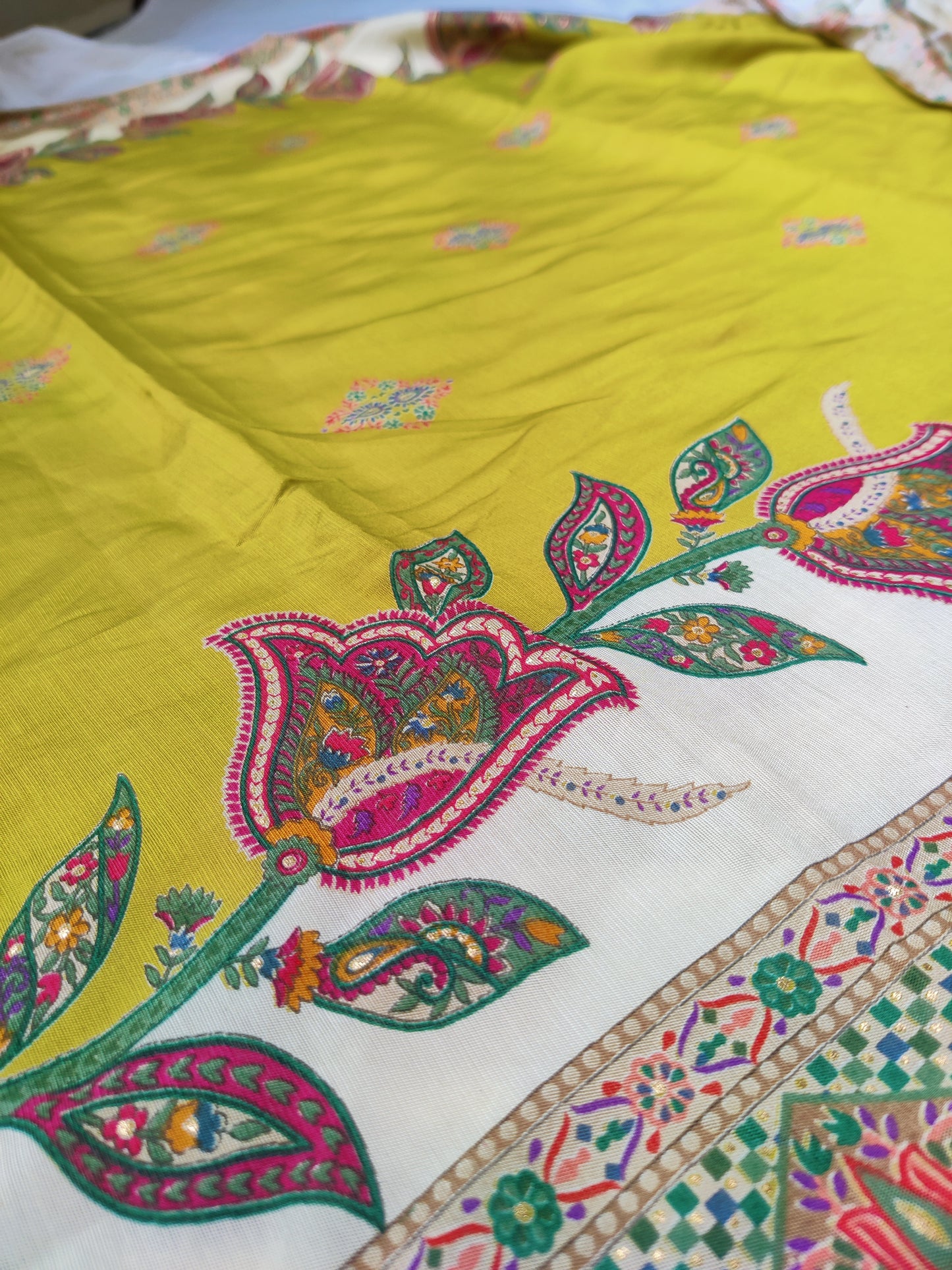 The High Class Fit-  Green Premium Silk Suit Set