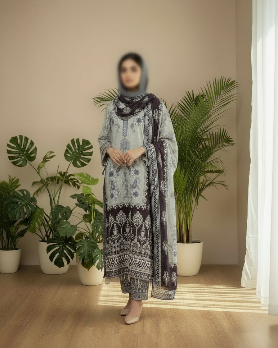 Begum's Choice - Luxurious Silk Pakistani Suit Set