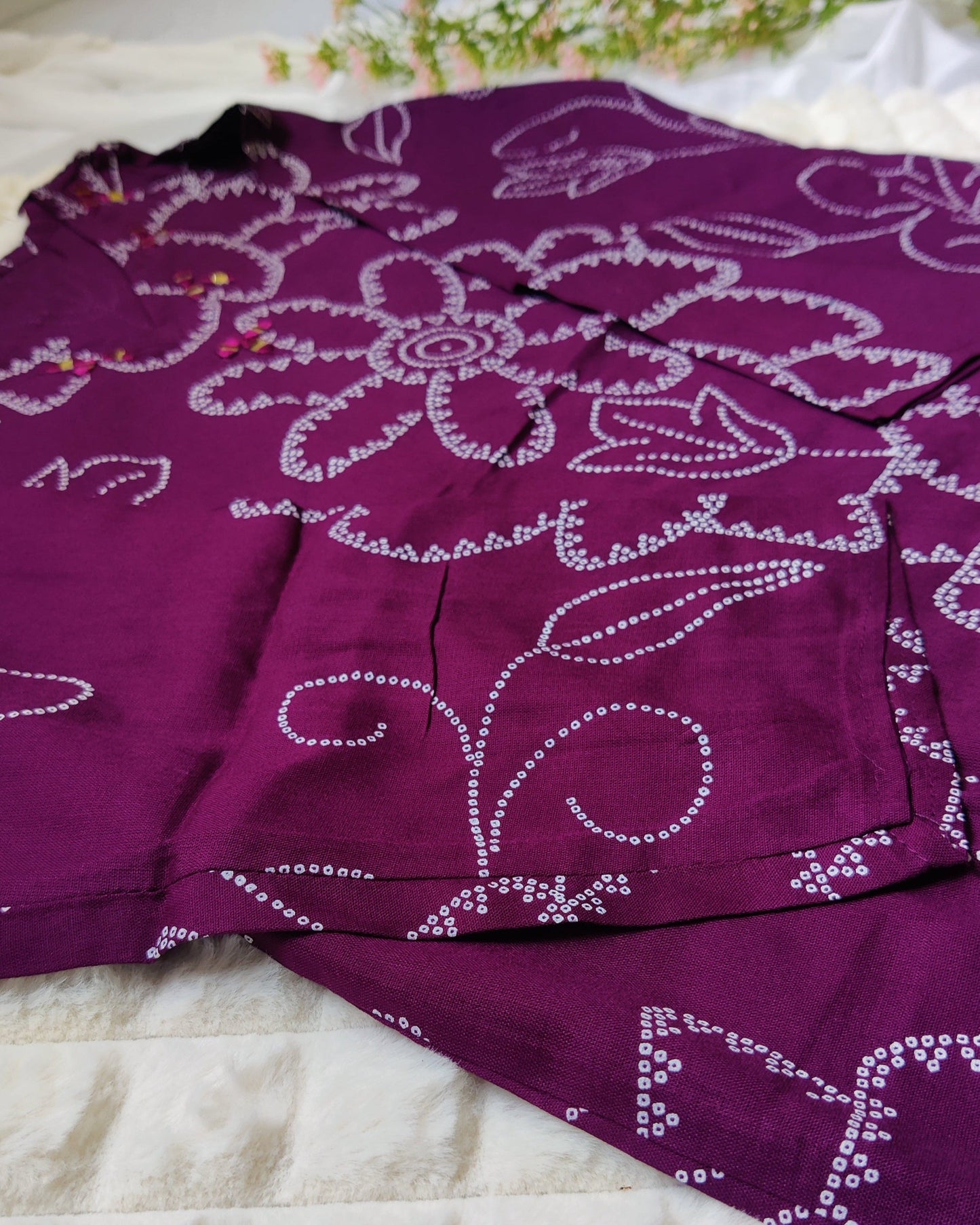 Desi girl- Rayon Cotton With Mirror Work Suit Set