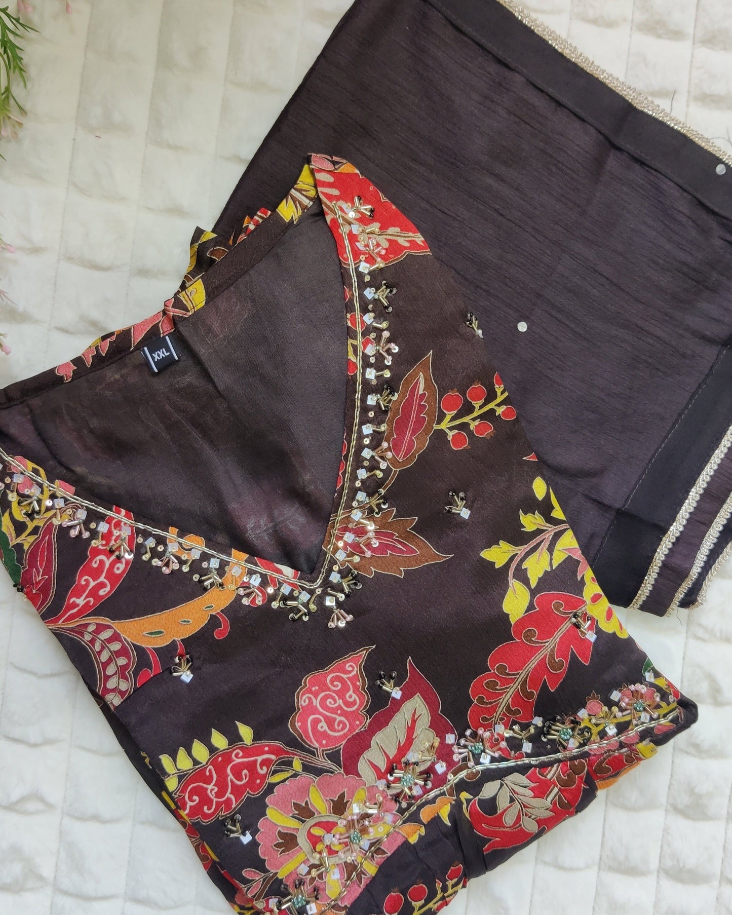 Perfect Brown - Pure Chinon Suit Set