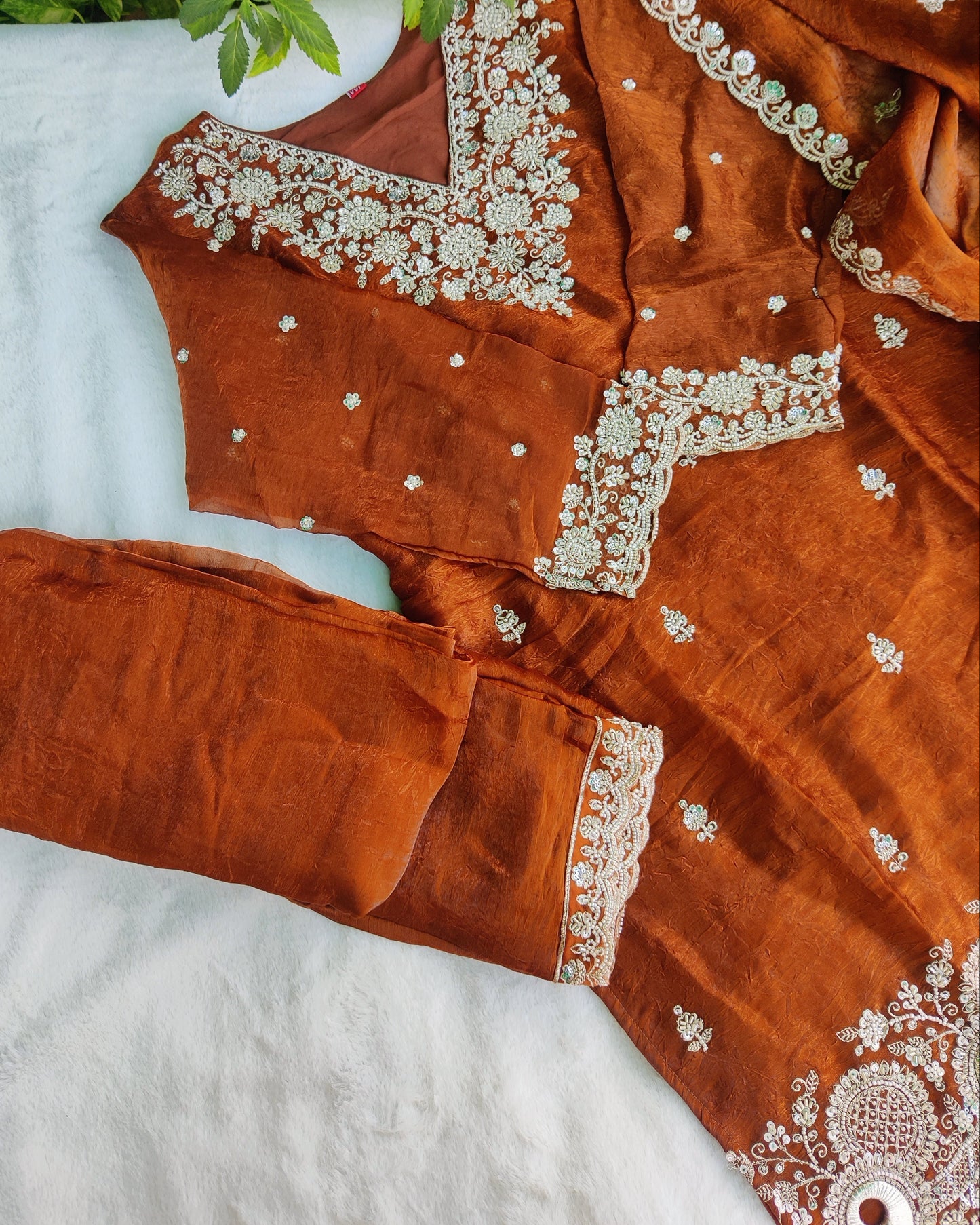 Zareen Soft Fendi Silk- Set 03
