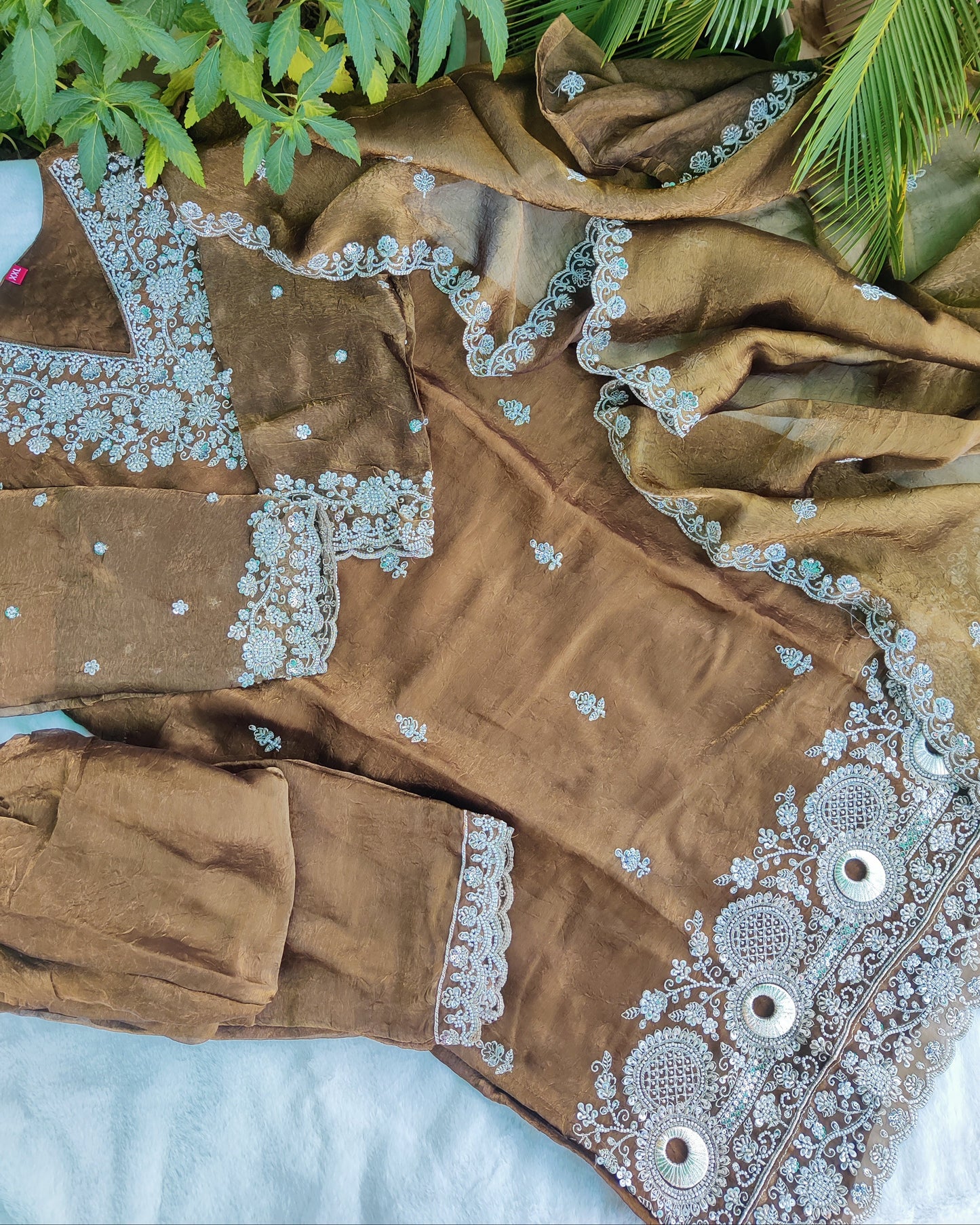 Zareen Soft Fendi Silk- Set 04