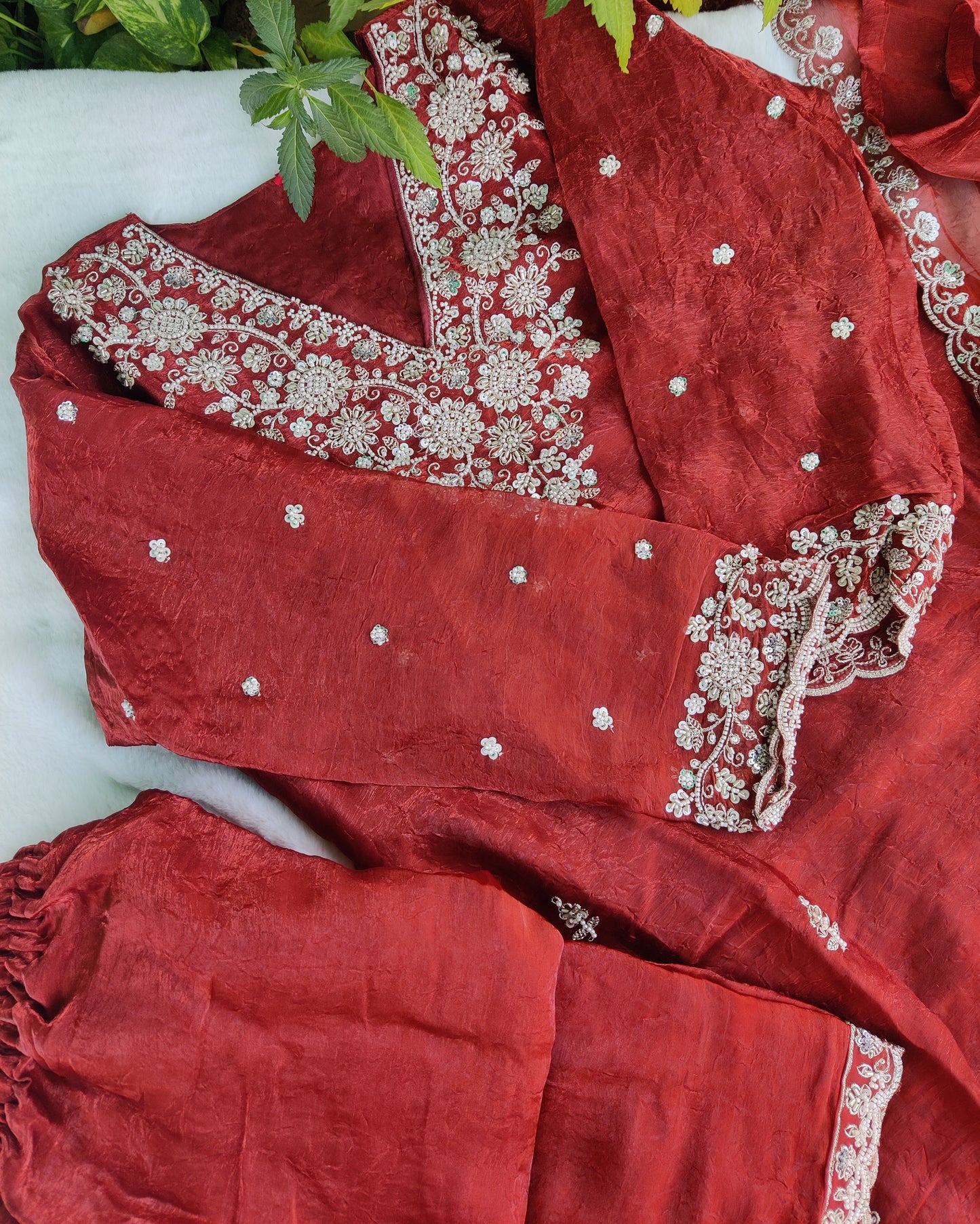 Zareen Soft Fendi Silk- Set 01