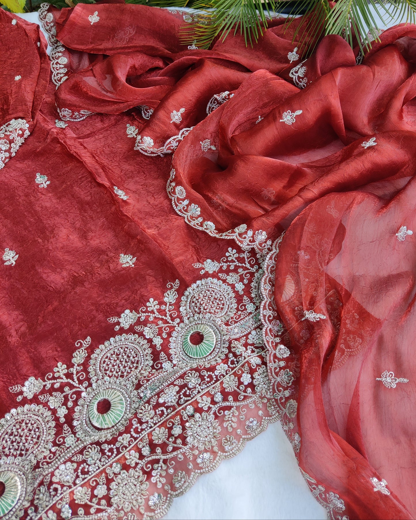 Zareen Soft Fendi Silk- Set 01