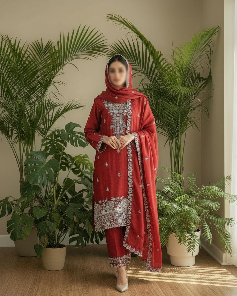 Zareen Soft Fendi Silk- Set 01