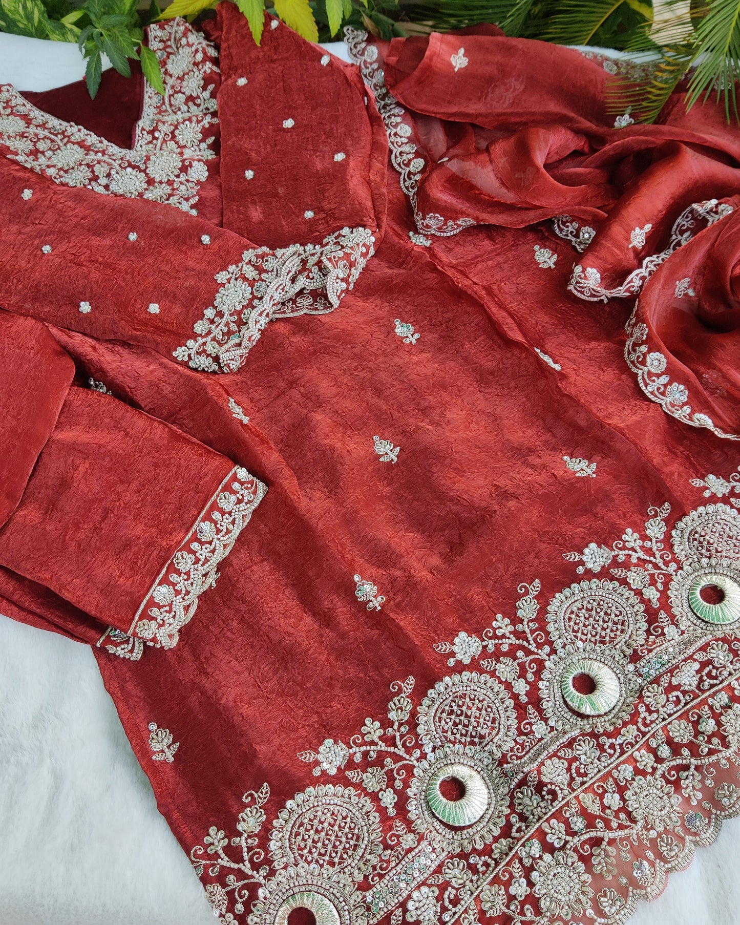 Zareen Soft Fendi Silk- Set 01