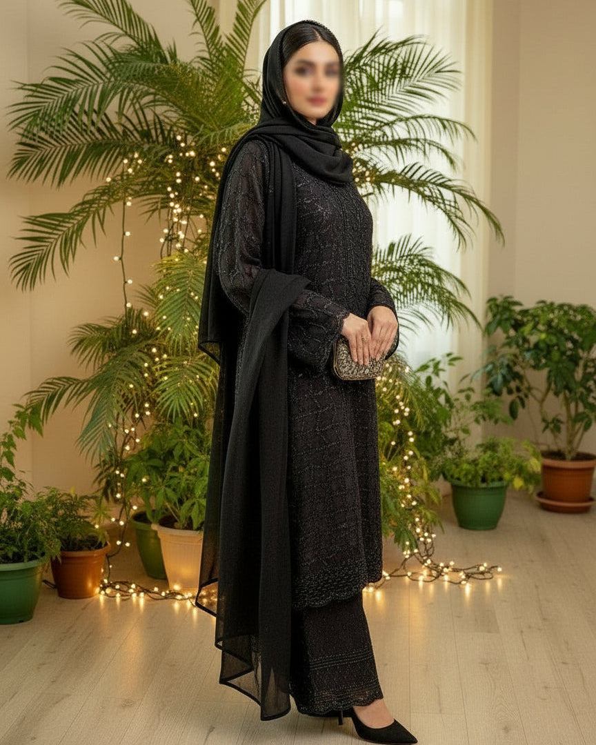 Zara Fendi Silk Suit Set-01