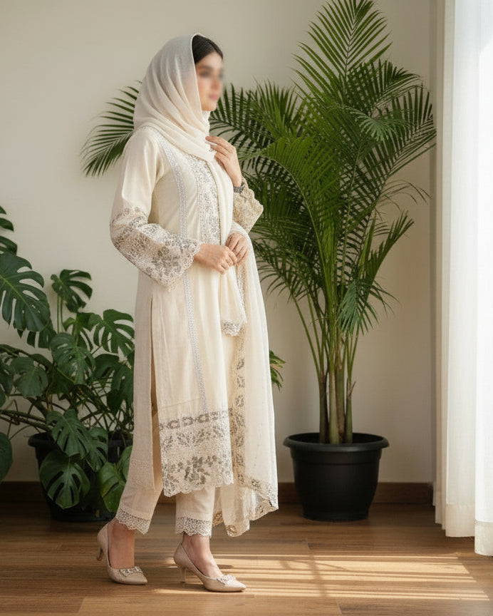 Inara Cream Royale Suit Set