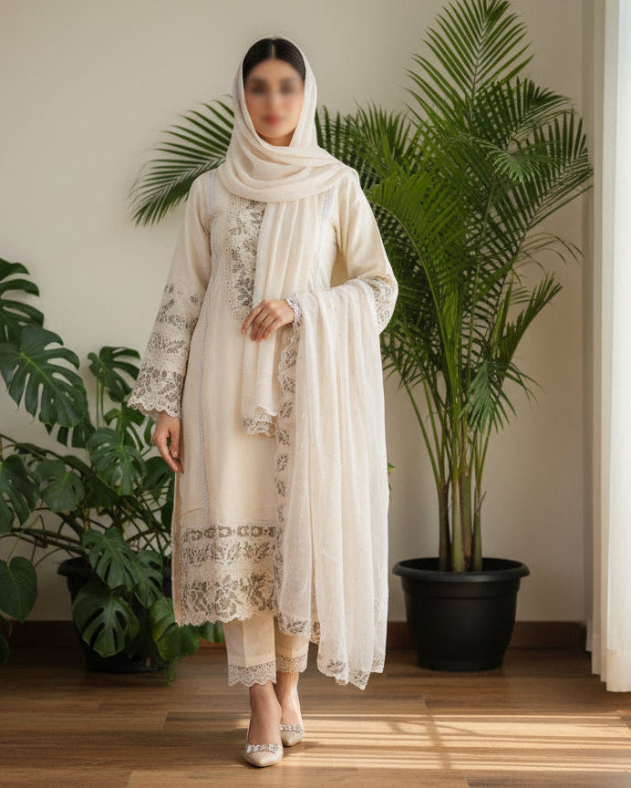 Inara Cream Royale Suit Set