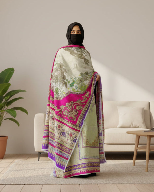 Pakistani Unstitched Lawn Suit- 02