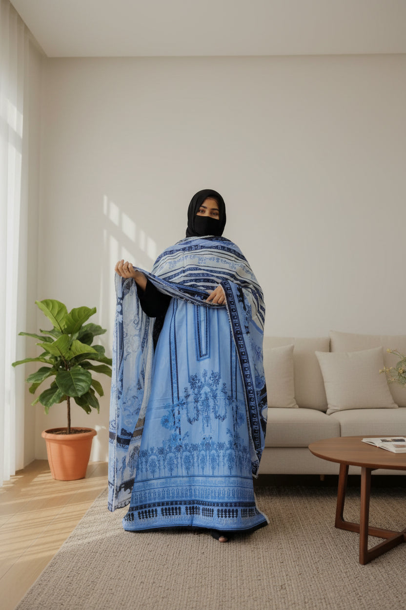Pakistani Unstitched Lawn suit- 06