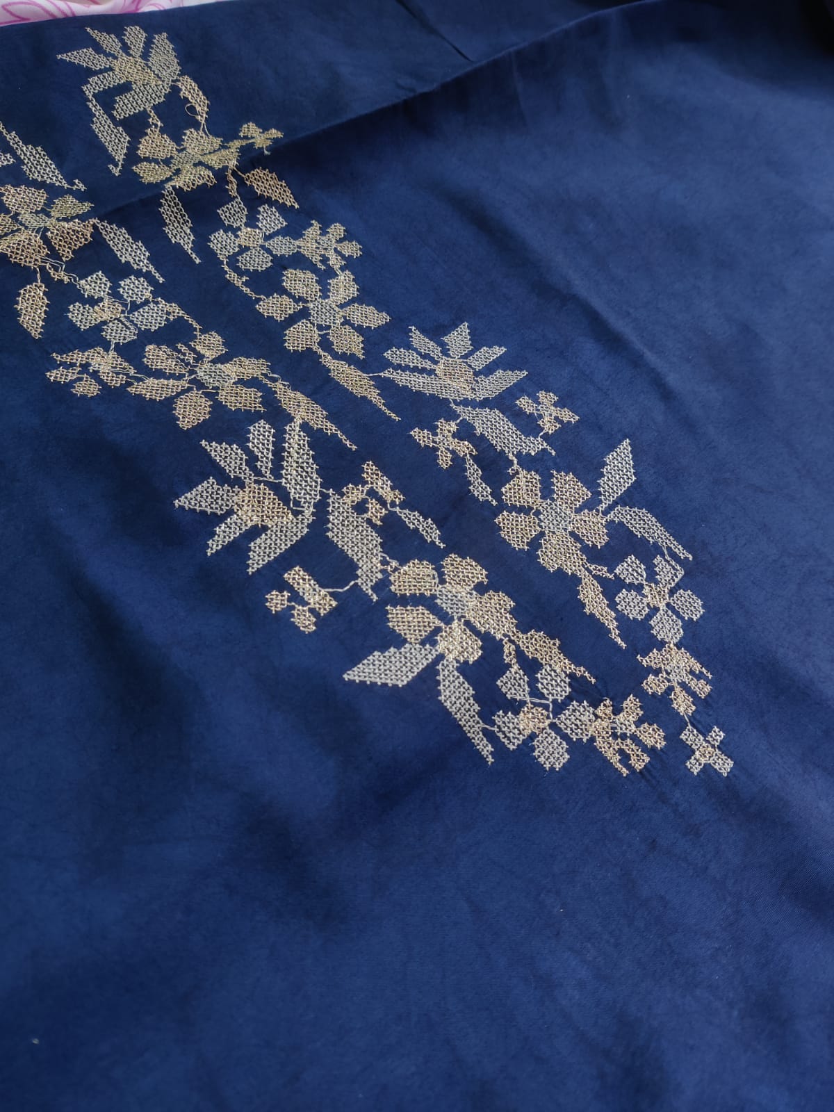 Unstitched Blue Modal Cotton Suit