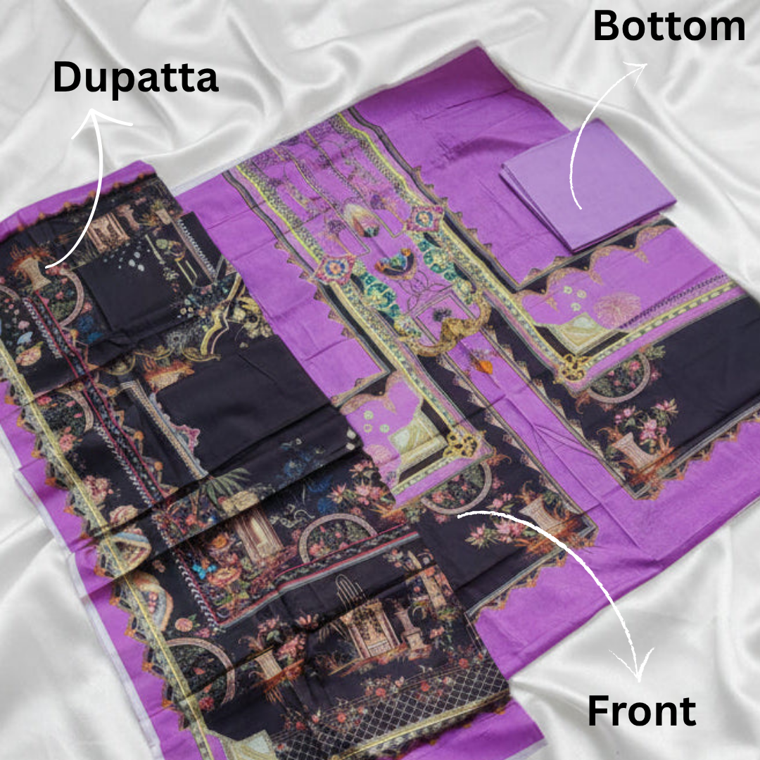 Pakistani Unstitched Lawn Suit- 05