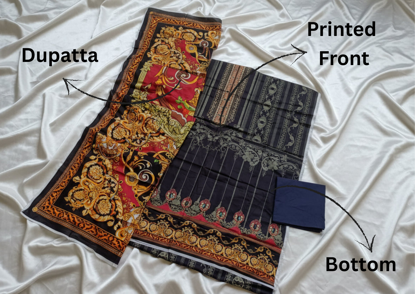Pakistani Unstitched Lawn Suit- 03
