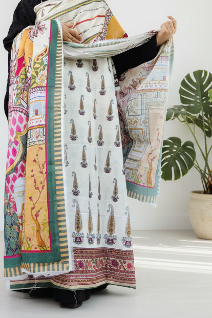 Pakistani Unstitched Lawn Suit- 01