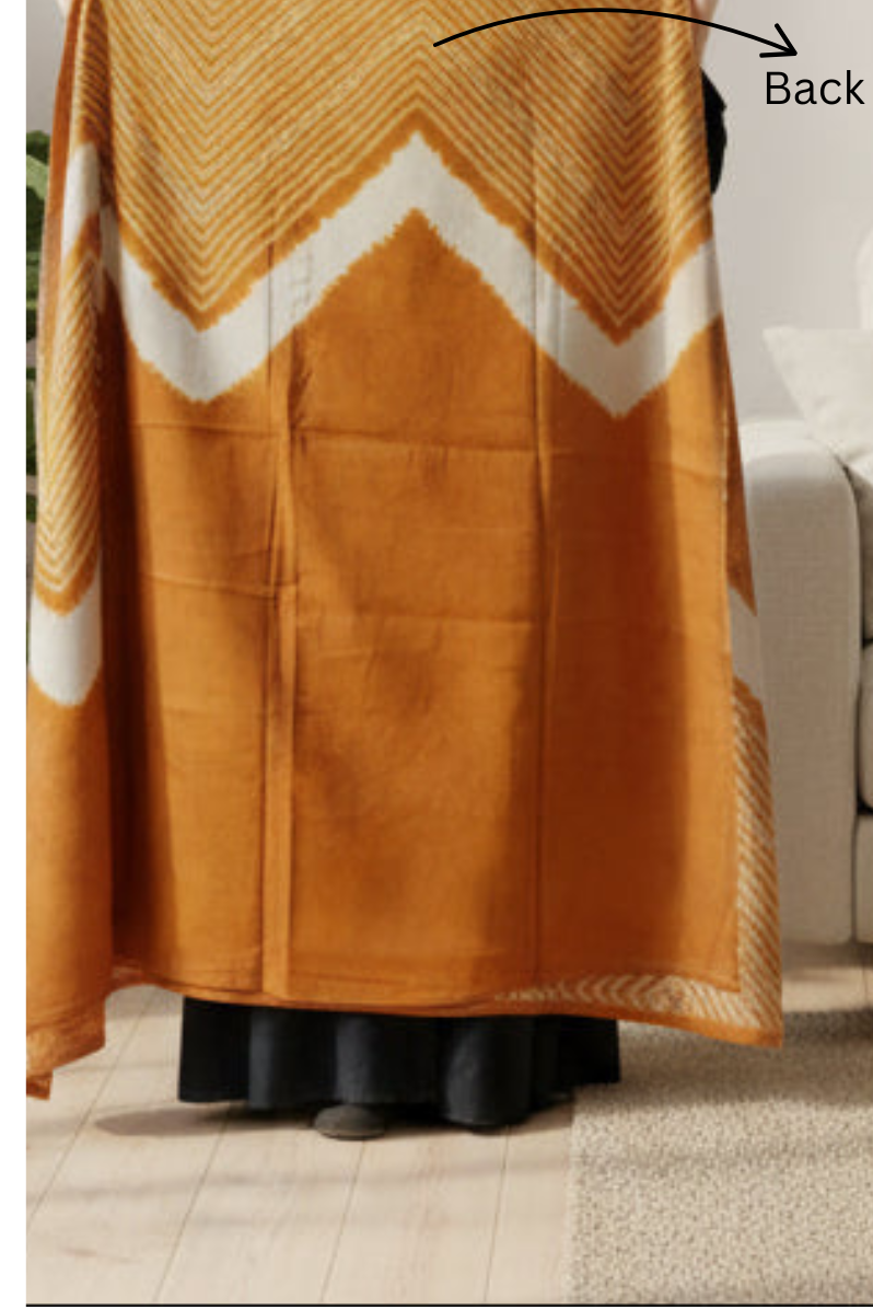Unstitched Mustard Modal Cotton Suit
