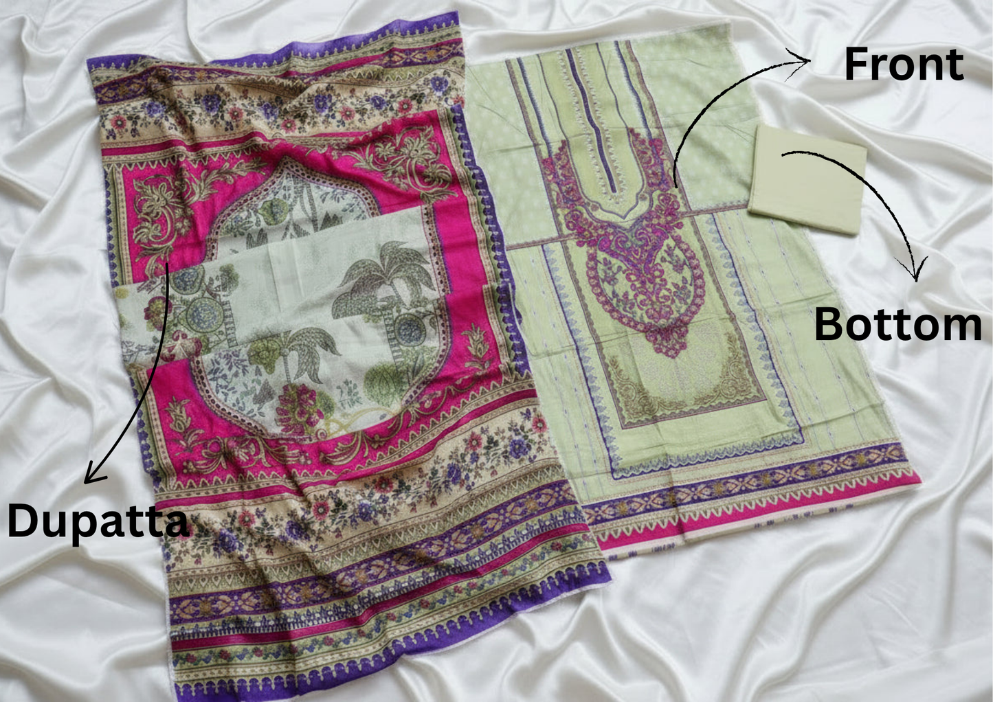 Pakistani Unstitched Lawn Suit- 02